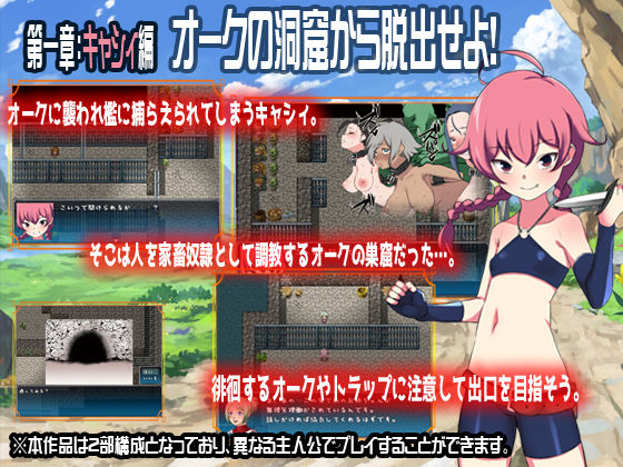 サンプル画像1:オークの洞窟～捕虜になったら肉便器～(えち小屋ソフト) [d_179140]