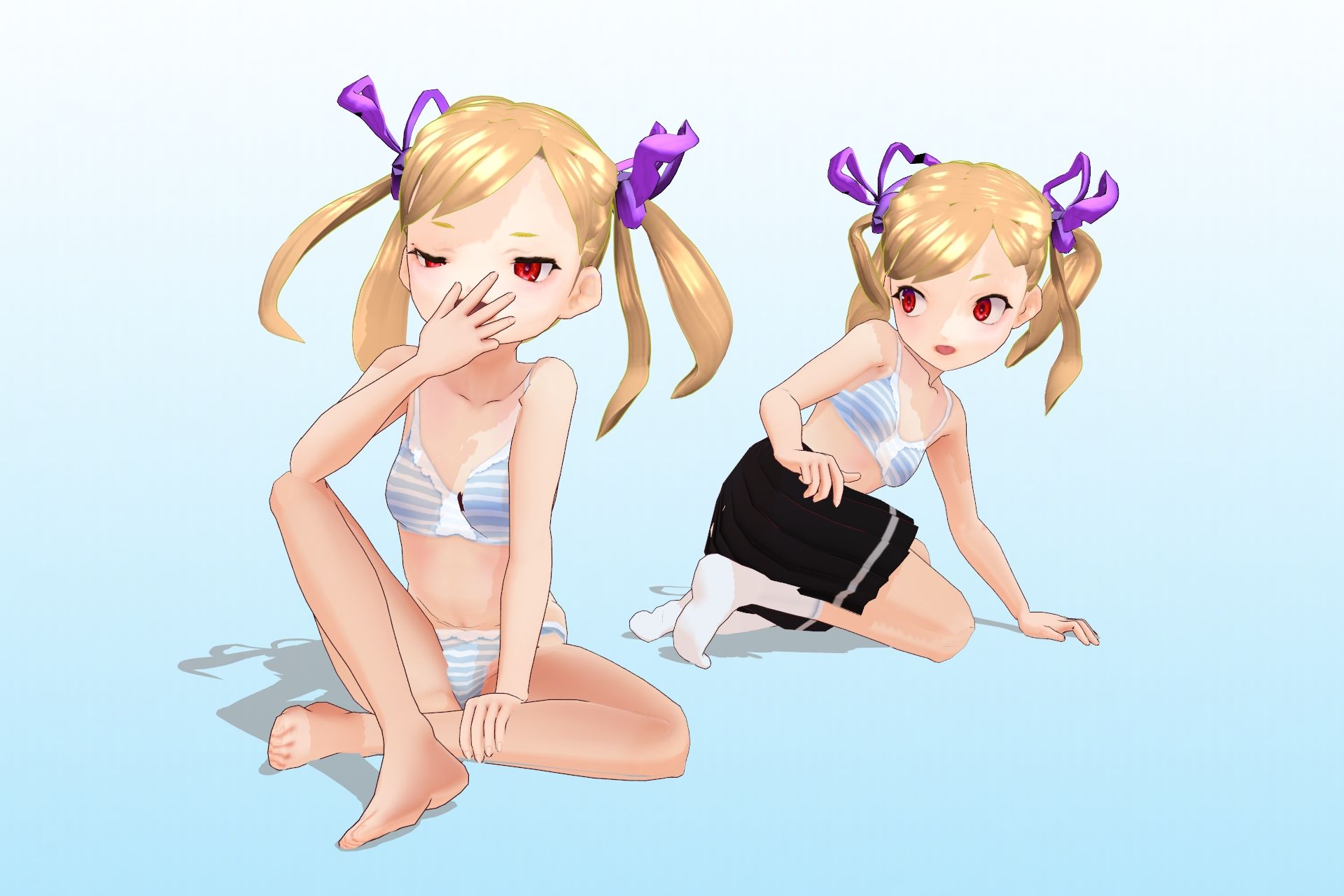 2年3組 出席番号2番 エンマ デロッシ 夏服3Dモデルデータ