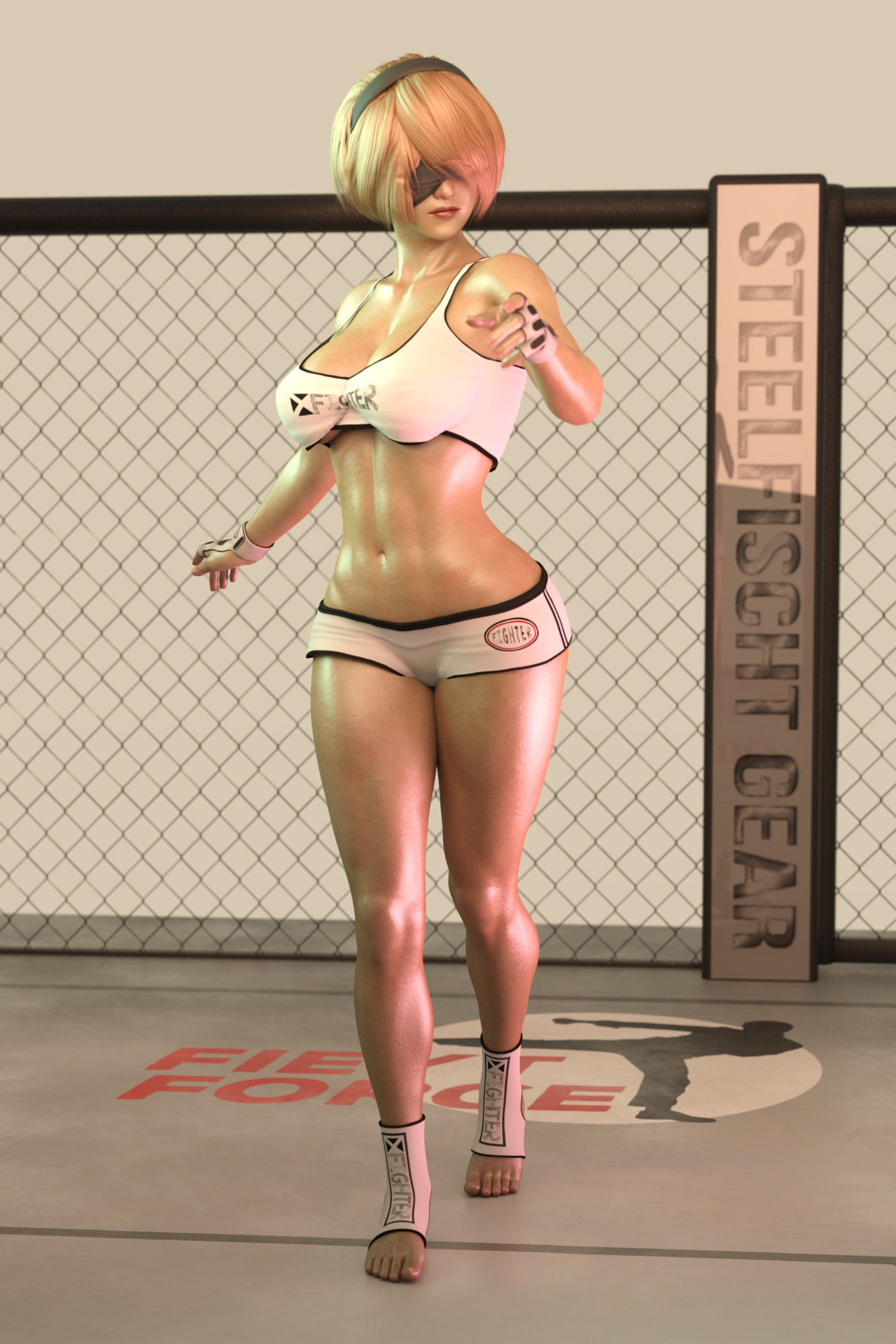 サンプル画像6:全裸ファイター360°(AOG Project) [d_186826]