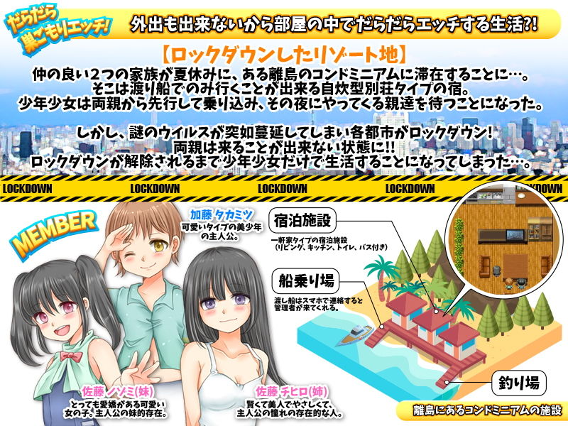 サンプル画像1:ロックダウンの夏休み(鶏ガラ豚骨) [d_186831]