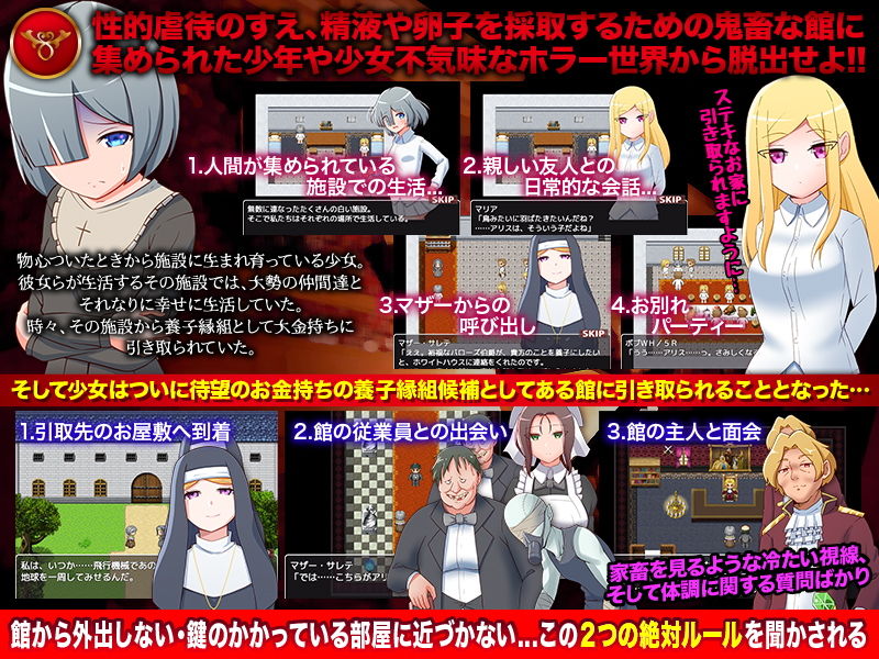 サンプル画像1:絶望のネバーランド -猟奇世界からの脱出-(ふること風味) [d_191378]