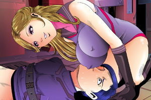 サンプル画像5:悪の女戦闘員M男調教作戦・機能限定版(ぴっちりフィットお嬢様連合) [d_194318]