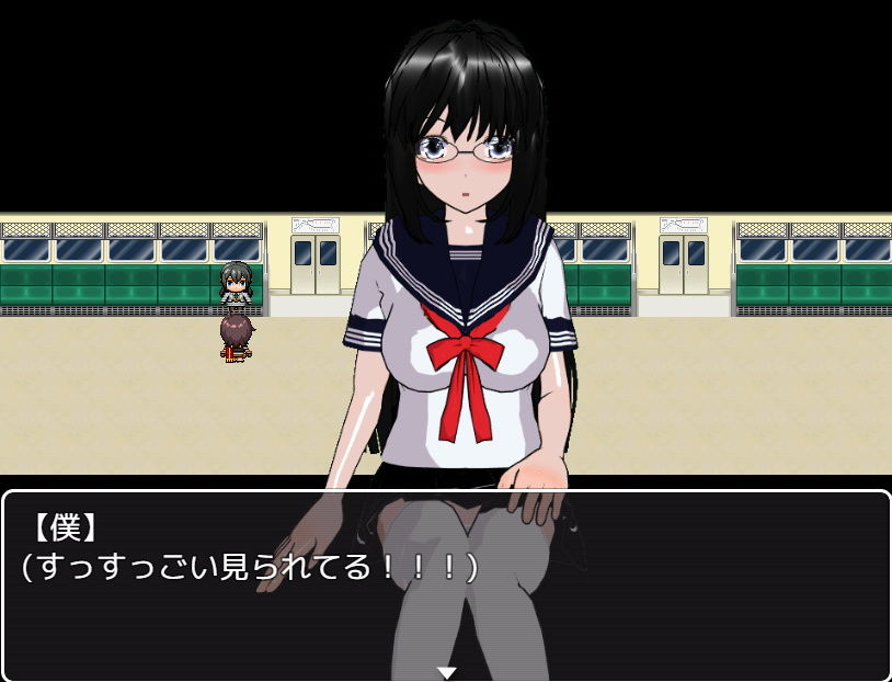 サンプル画像4:パンツ丸見えミニスカ真面目JKに痴●をした結果(ハードコア001) [d_194428]