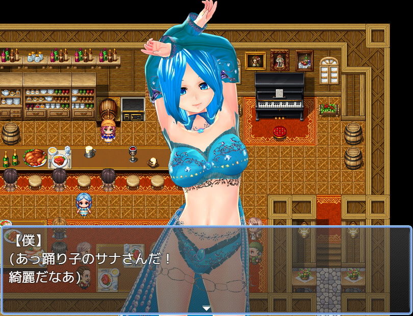 サンプル画像1:踊り子に逆ナンされてイチャラブする話(ハードコア001) [d_197241]