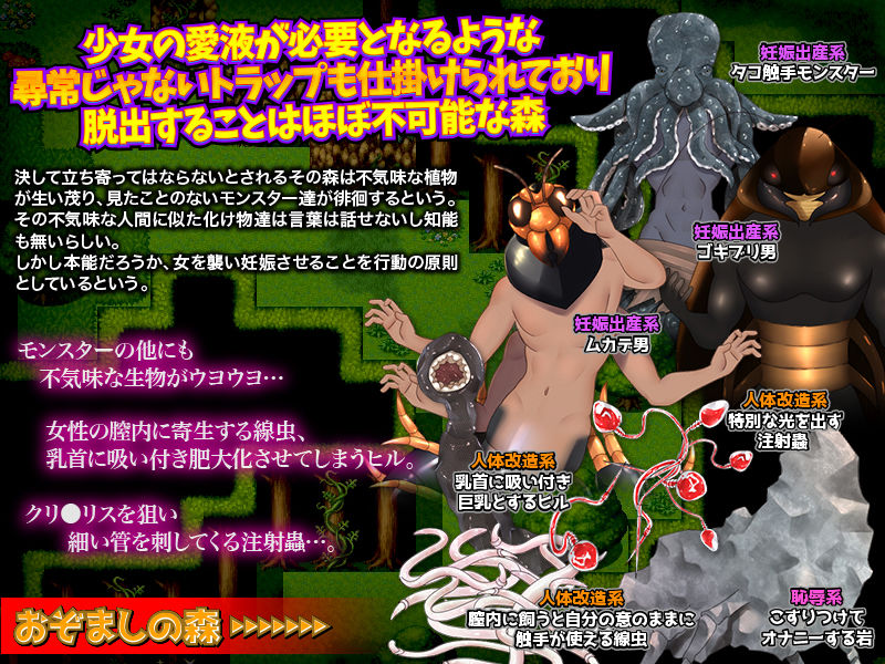 サンプル画像2:おぞましの森 〜モンスター姦の妊娠地獄からの脱出〜(中津マッキー) [d_198672]