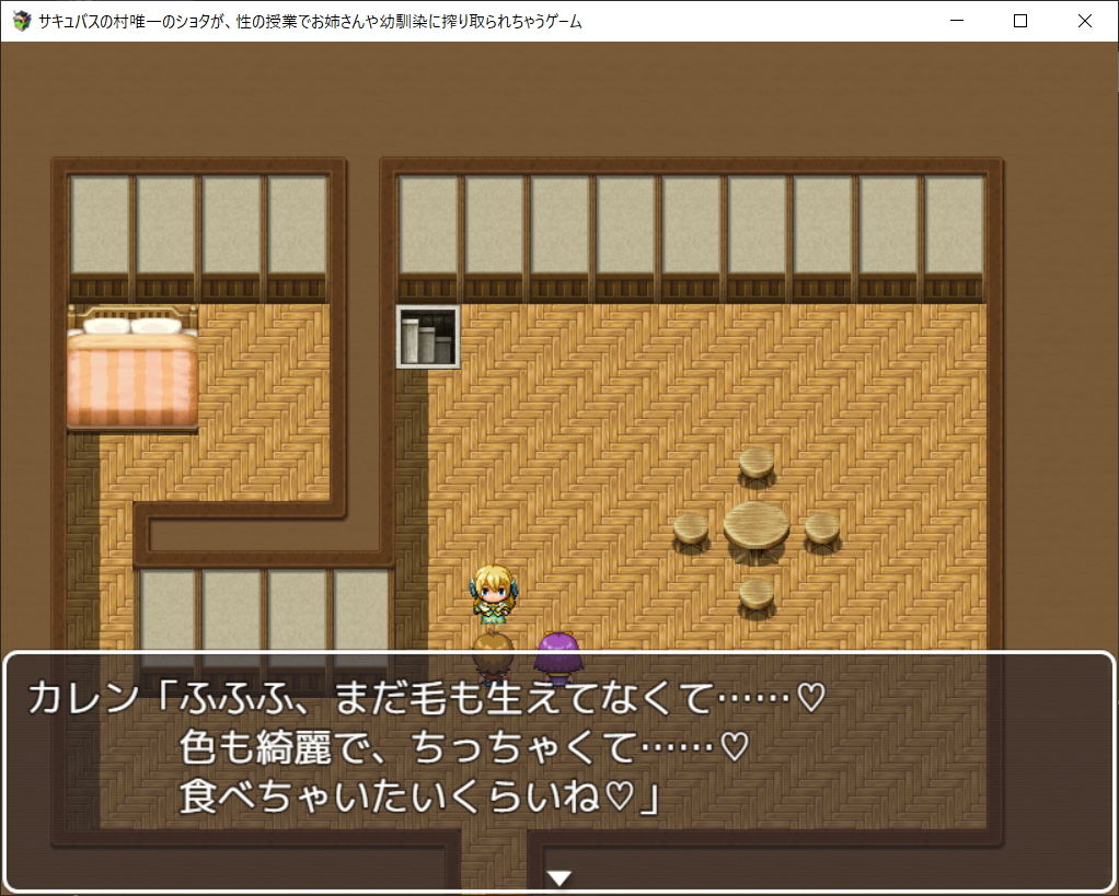 サンプル画像3:サキュバスの村唯一のショタが、性の授業でお姉さんや幼馴染に搾り取られちゃうゲーム(イン堂) [d_201561]