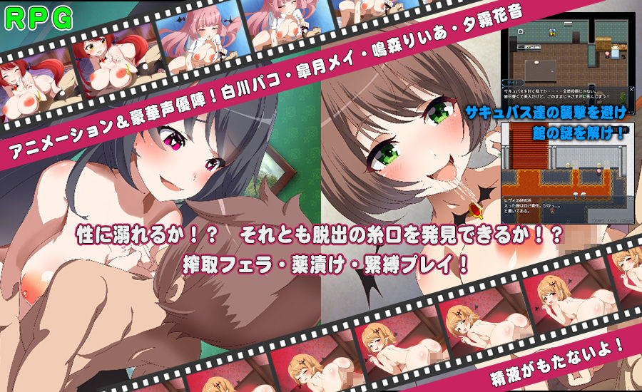 サンプル画像2:サキュバスに囲まれたっ！？(サモナベール) [d_201669]