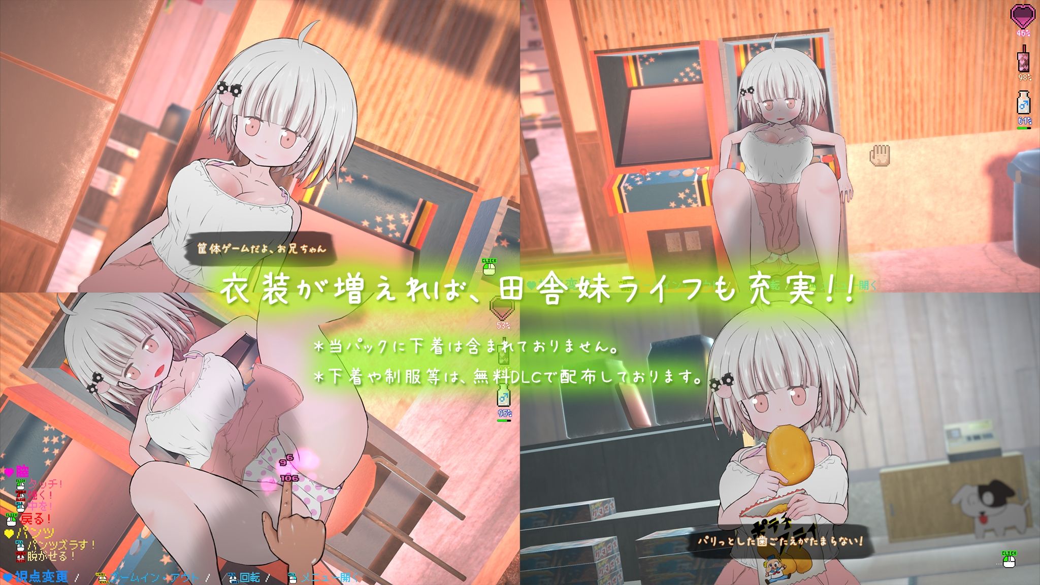 サンプル画像2:夜伽道 〜田舎妹ライフを充実させる衣装DLCパック〜(BouSoft) [d_208430]