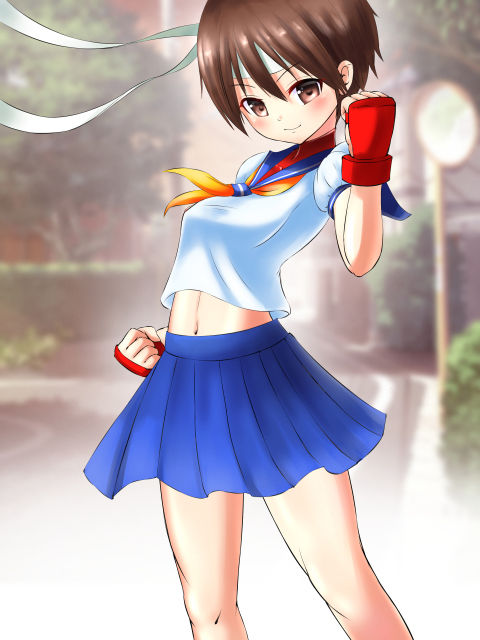 サンプル画像1:ブロックファイター ver.さ○ら(めろぅ・いえろぉ) [d_210369]