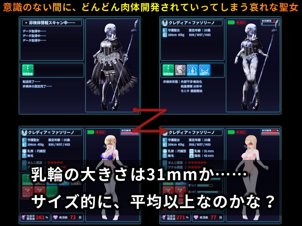 サンプル画像5:封印されし聖女は意識のない間に開発される 〜最後はおまんこ箱化で人生終了〜(無様な末路) [d_210480]