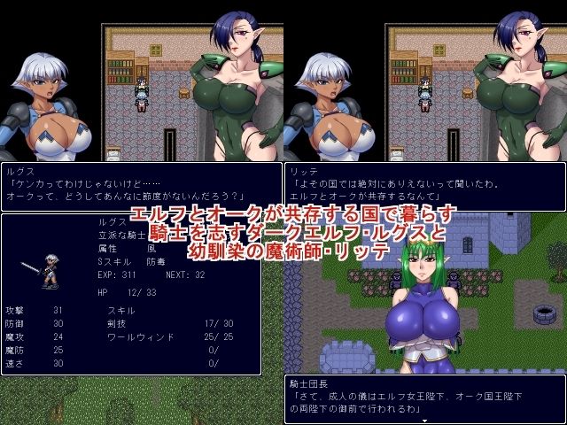 サンプル画像1:レグリンス王国物語 〜オークと交わるエルフの国〜(マシーナリー) [d_211084]