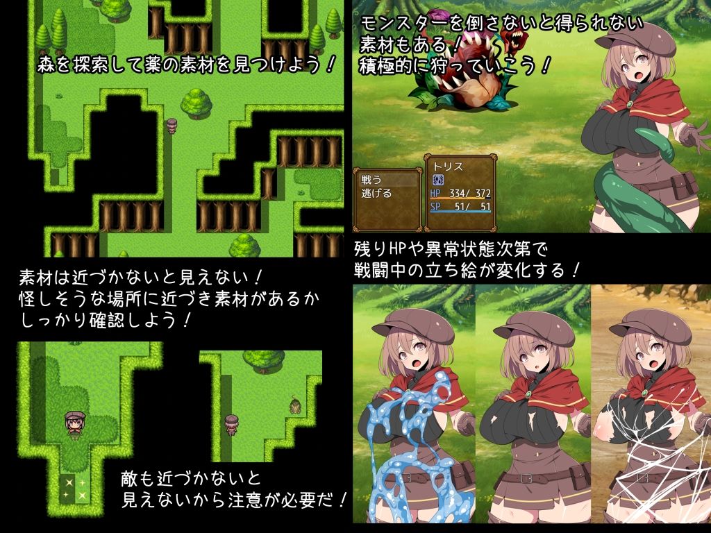 サンプル画像3:ふたなり錬金術師トリスはセックスしたい！ レ●プでも堕としちゃえば問題ないよね！！(かぐら堂) [d_211876]