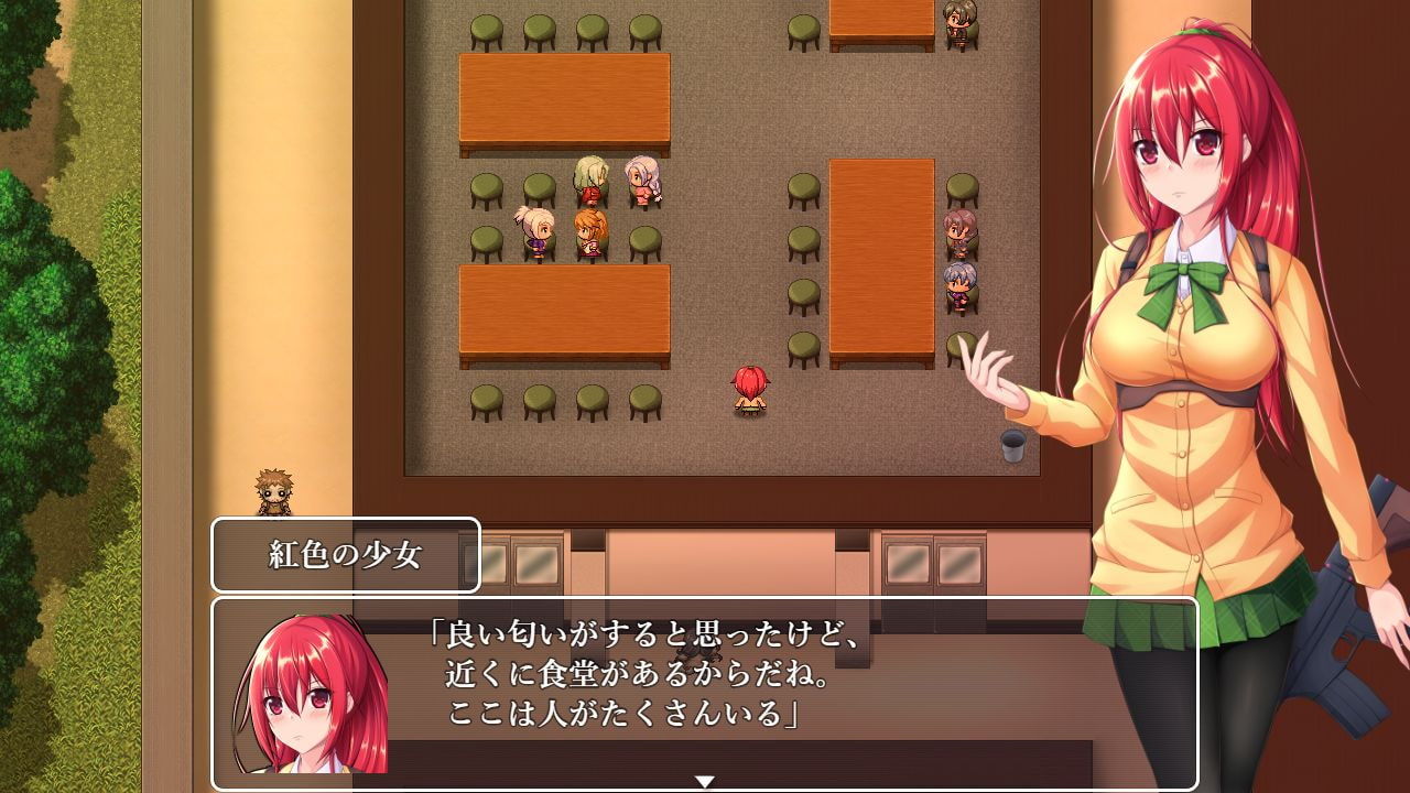 サンプル画像1:VREA R 紅色の少女と閉鎖された学校(温泉雪そふと) [d_215347]