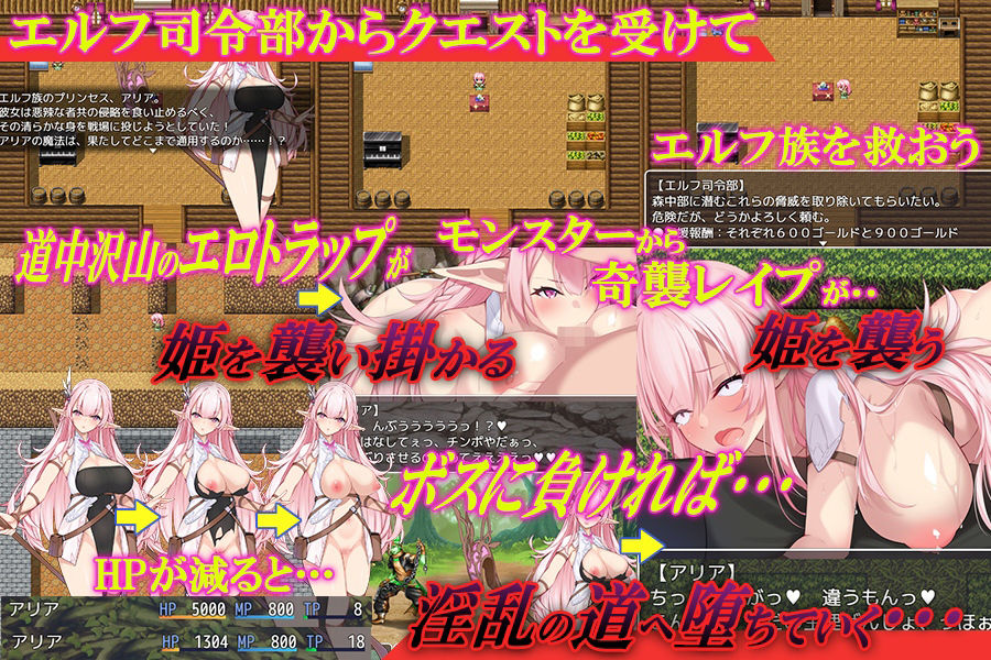 サンプル画像1:淫欲のエルフ姫アリア(スタジオcute) [d_216525]