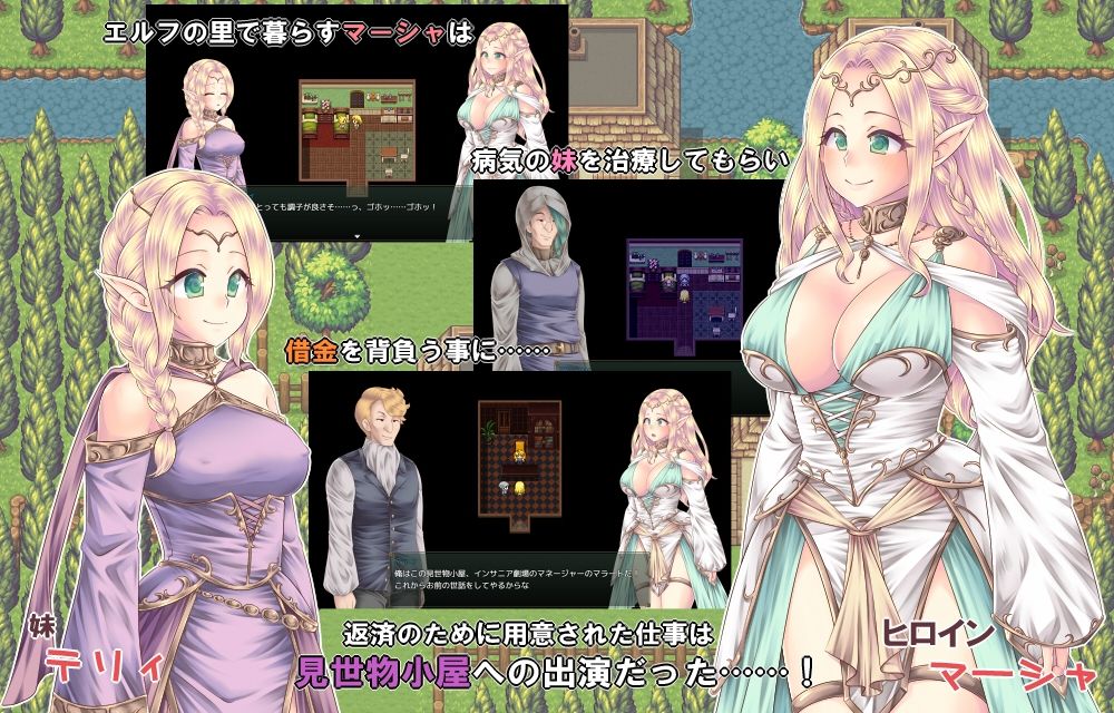 サンプル画像1:見世物エルフと欲情の町(PEACH CAT) [d_224909]