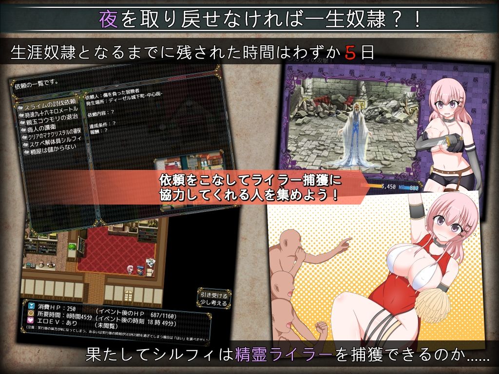 サンプル画像1:女盗賊シルフィと眠らない島(みるきーうぇい) [d_233956]