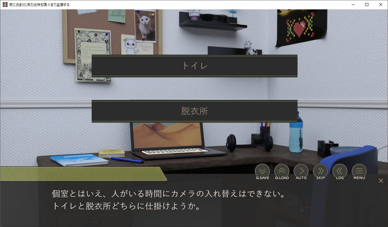 サンプル画像4:家に泊まりに来た従妹を隅々まで盗撮する(歪欲砂漠) [d_237290]