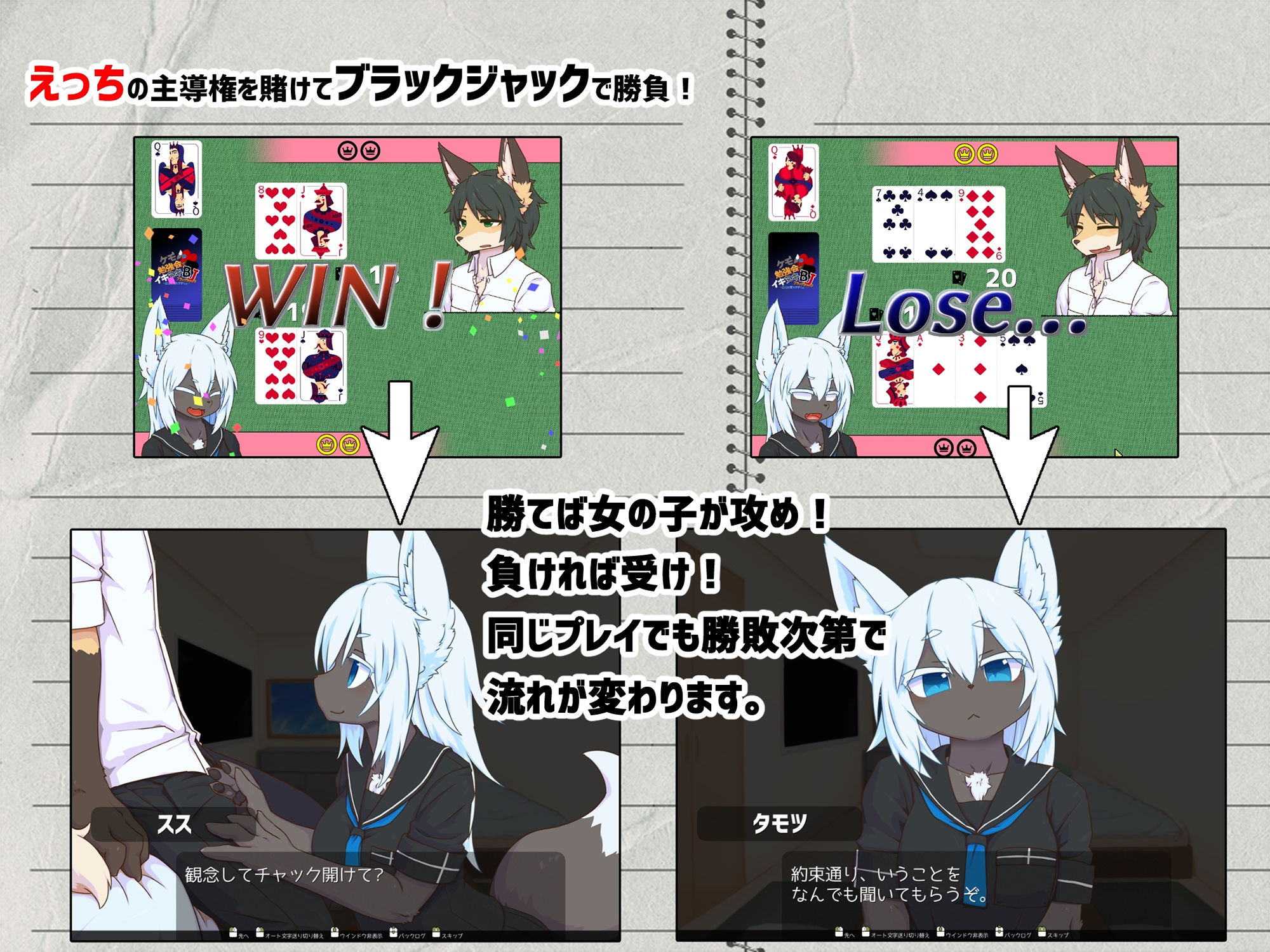 サンプル画像2:ケモノの勉強会でイキヌキBJ(スタジオらびらば) [d_239539]