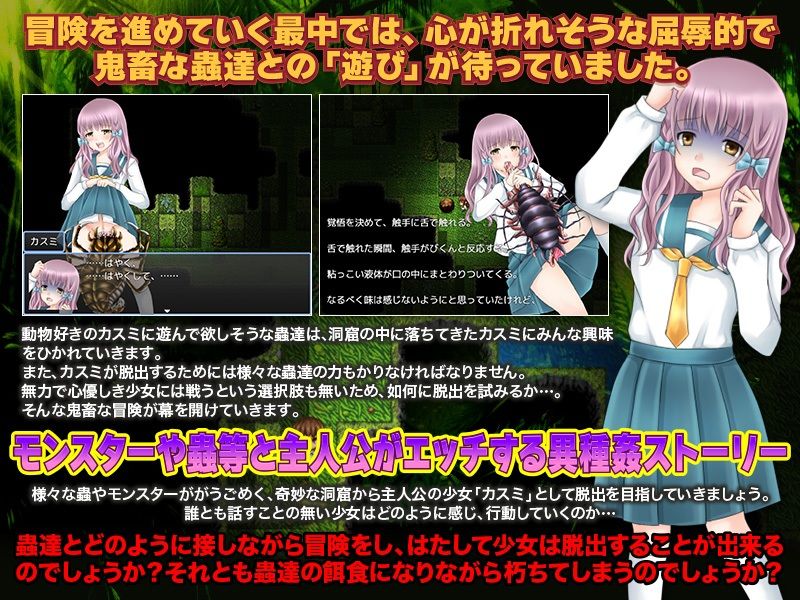 サンプル画像2:虫が蠢く洞窟に落ちてから地上に出るまでが少女のトラウマです(出戻り福袋) [d_240307]