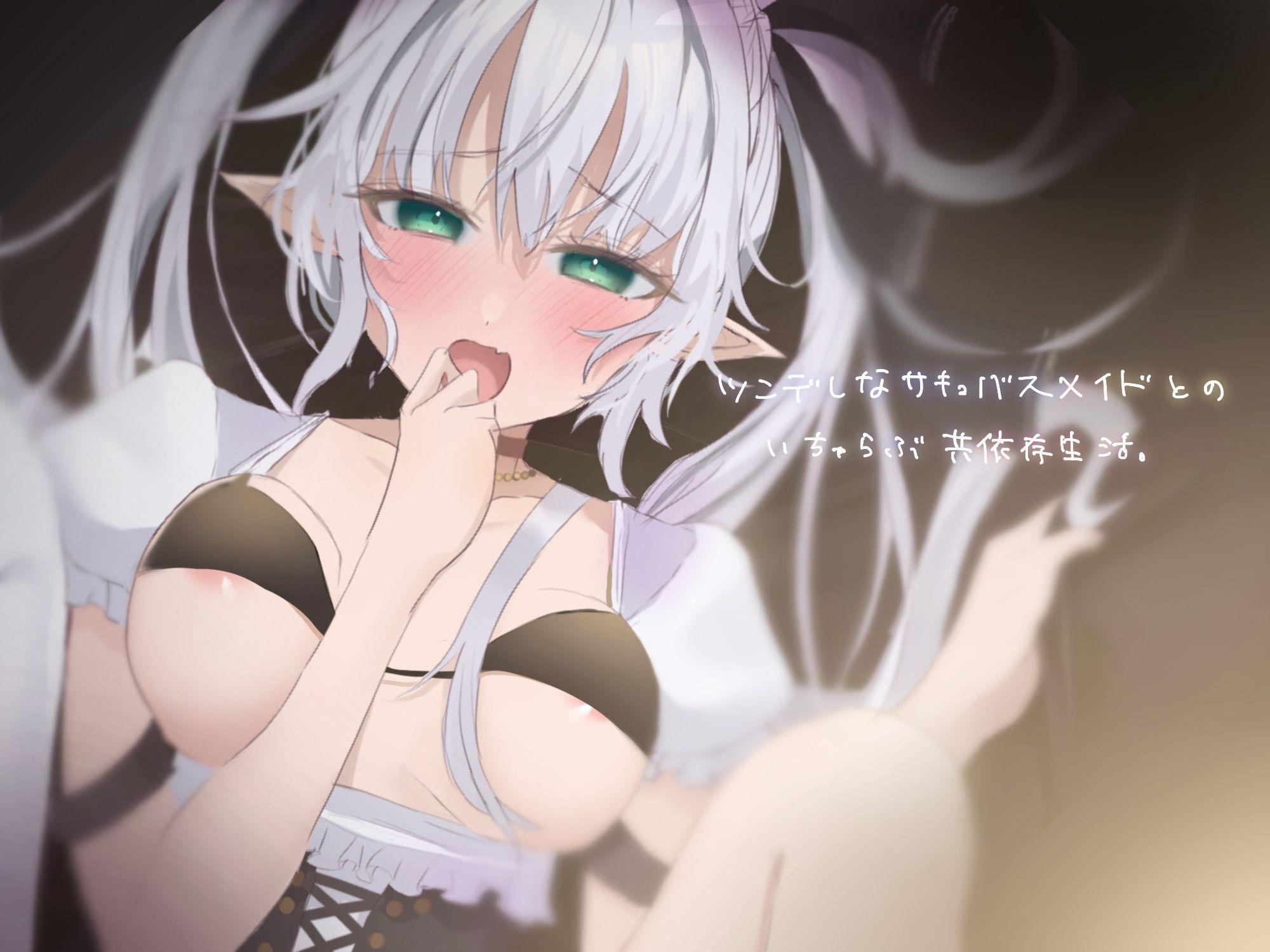 サンプル画像1:ツンデレなサキュバスメイドとのいちゃらぶ共同生活。(ソルティヒップ) [d_242332]