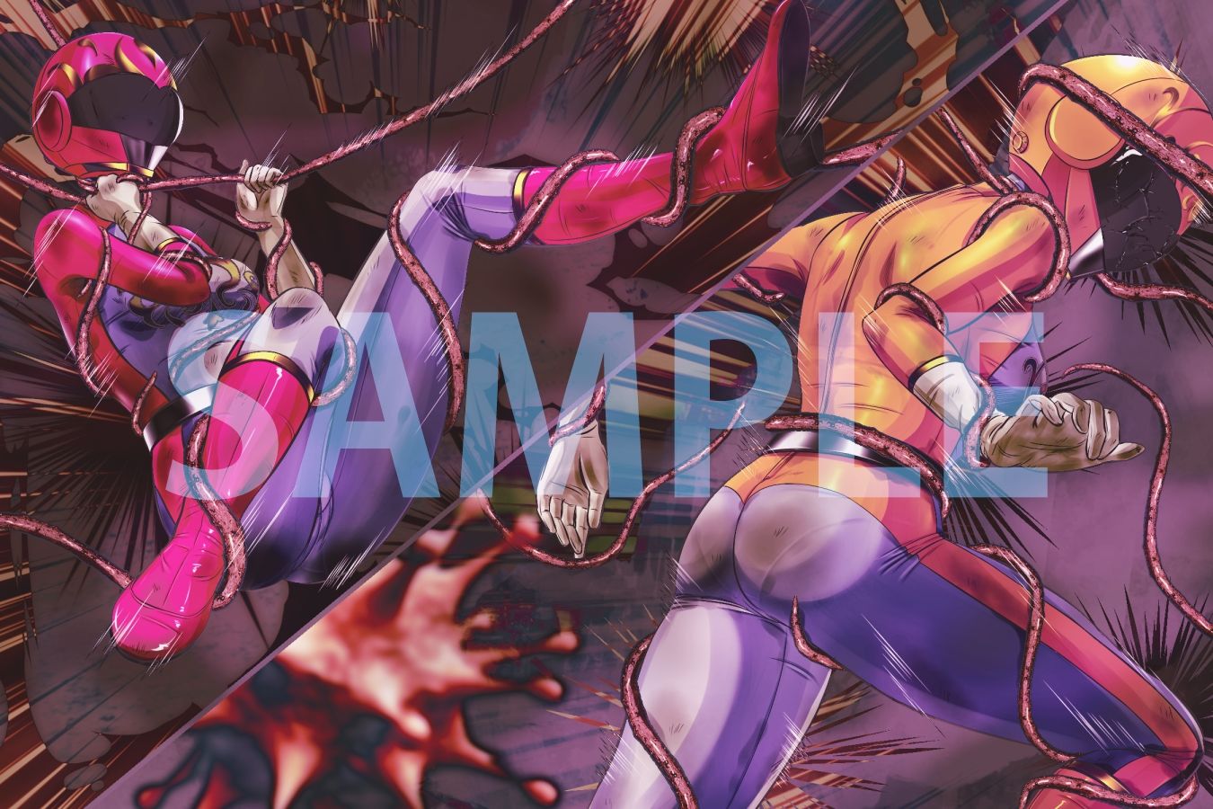 サンプル画像6:優雅戦隊ティエラ(BLACK★BASE) [d_243151]