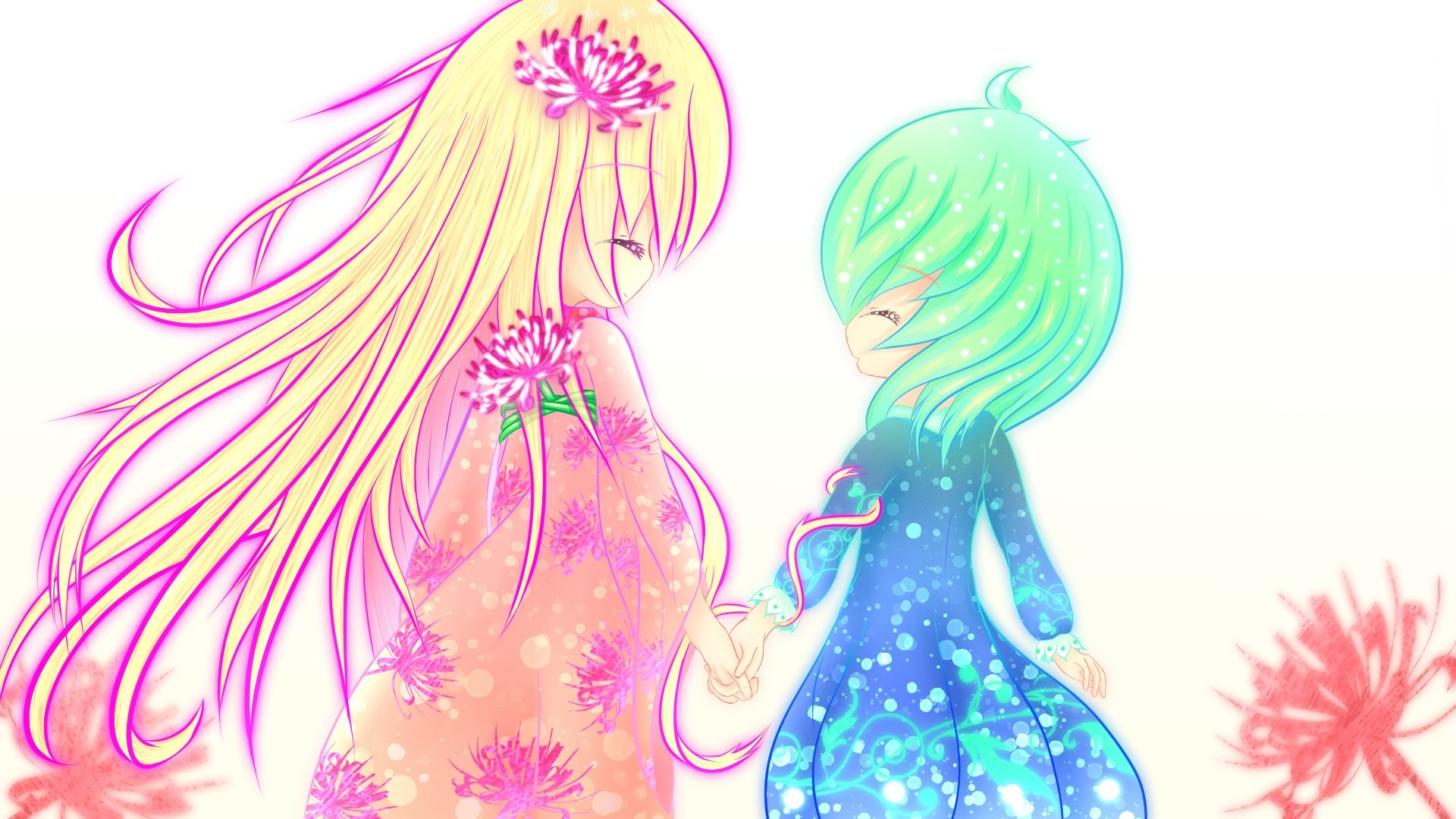 サンプル画像1:神々の森域 〜座敷彼岸と愛唯の歌〜(森域に咲く百合の蕾) [d_245974]