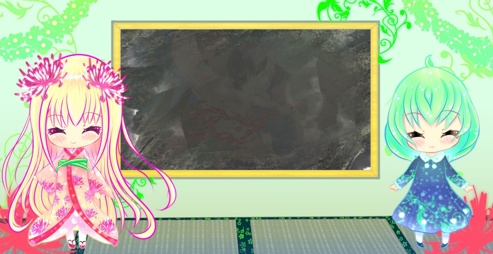 サンプル画像4:神々の森域 〜座敷彼岸と愛唯の歌〜(森域に咲く百合の蕾) [d_245974]