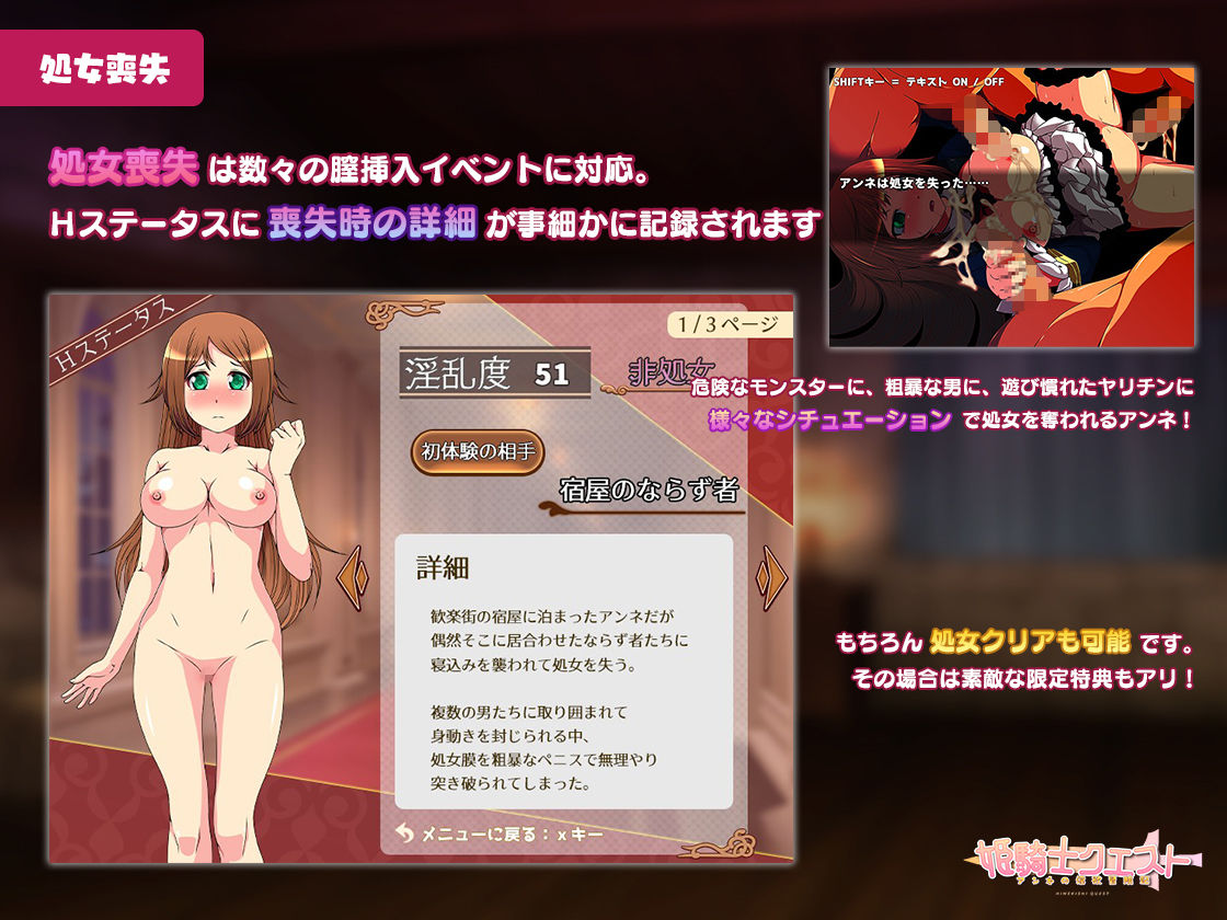 サンプル画像5:姫騎士クエスト〜アンネの淫欲冒険記〜(キリンジェット) [d_254642]