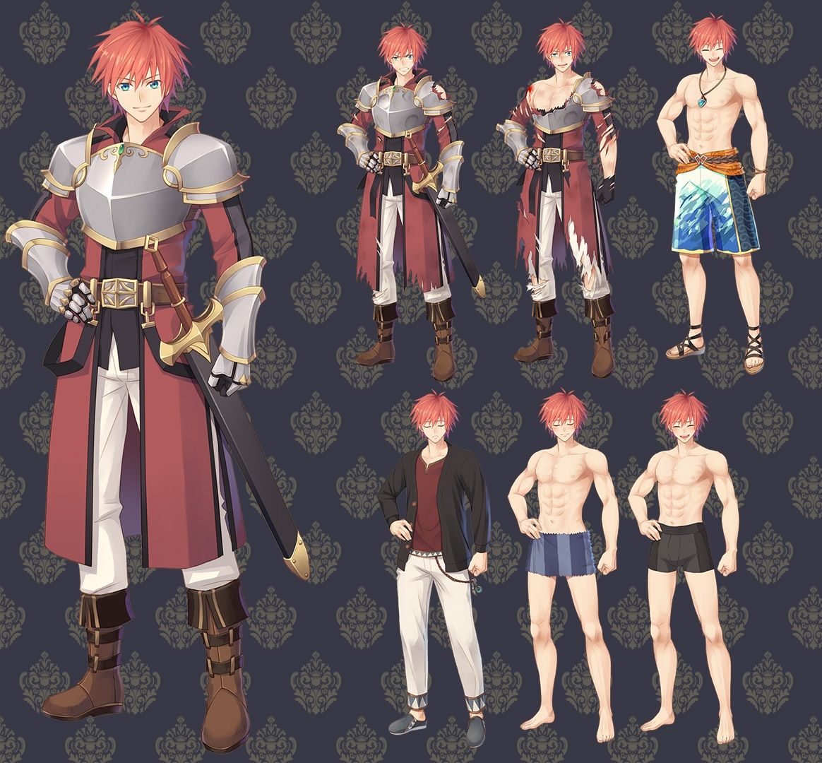 サンプル画像3:立ち絵素材集-ファンタジーヒーロー-全年齢版-(森の奥の隠れ里) [d_256512]