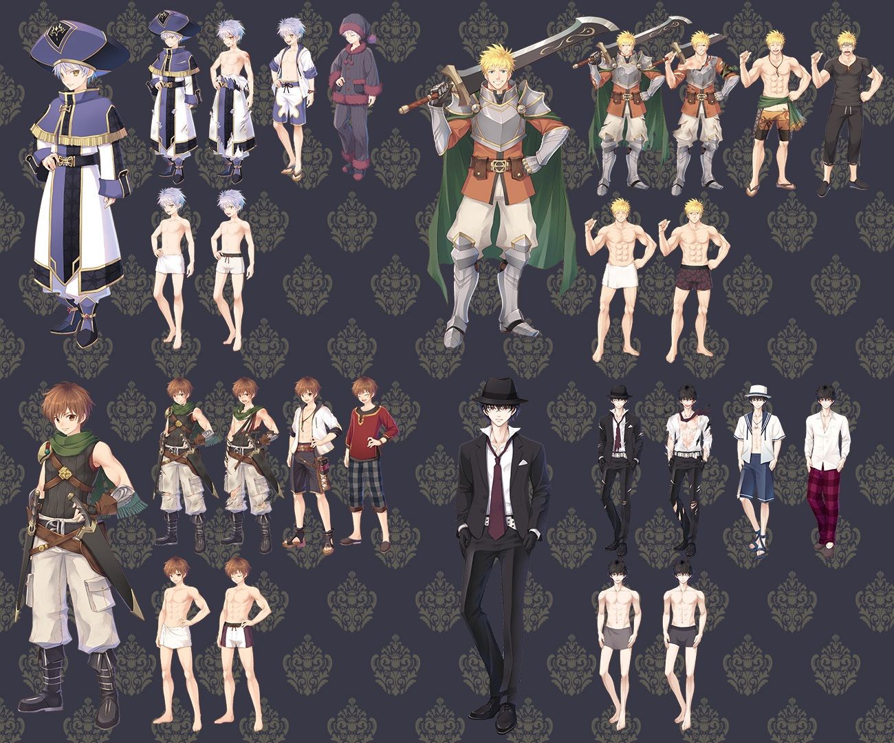 サンプル画像4:立ち絵素材集-ファンタジーヒーロー-全年齢版-(森の奥の隠れ里) [d_256512]