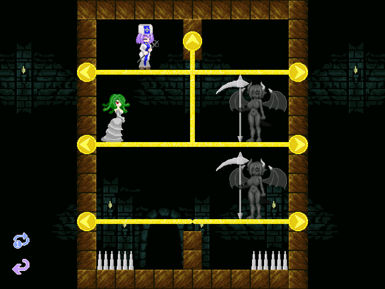 サンプル画像6:シ●タ僧侶とお姉ちゃんとモン娘のピン抜きダンジョン〜A shorty priest and A big sister and Monster girl’s pull pins dungeon 〜(KuroCat) [d_257226]