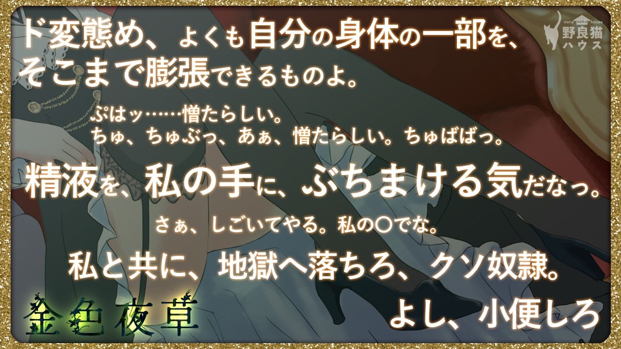 サンプル画像2:金色夜草(野良猫ハウス) [d_264802]