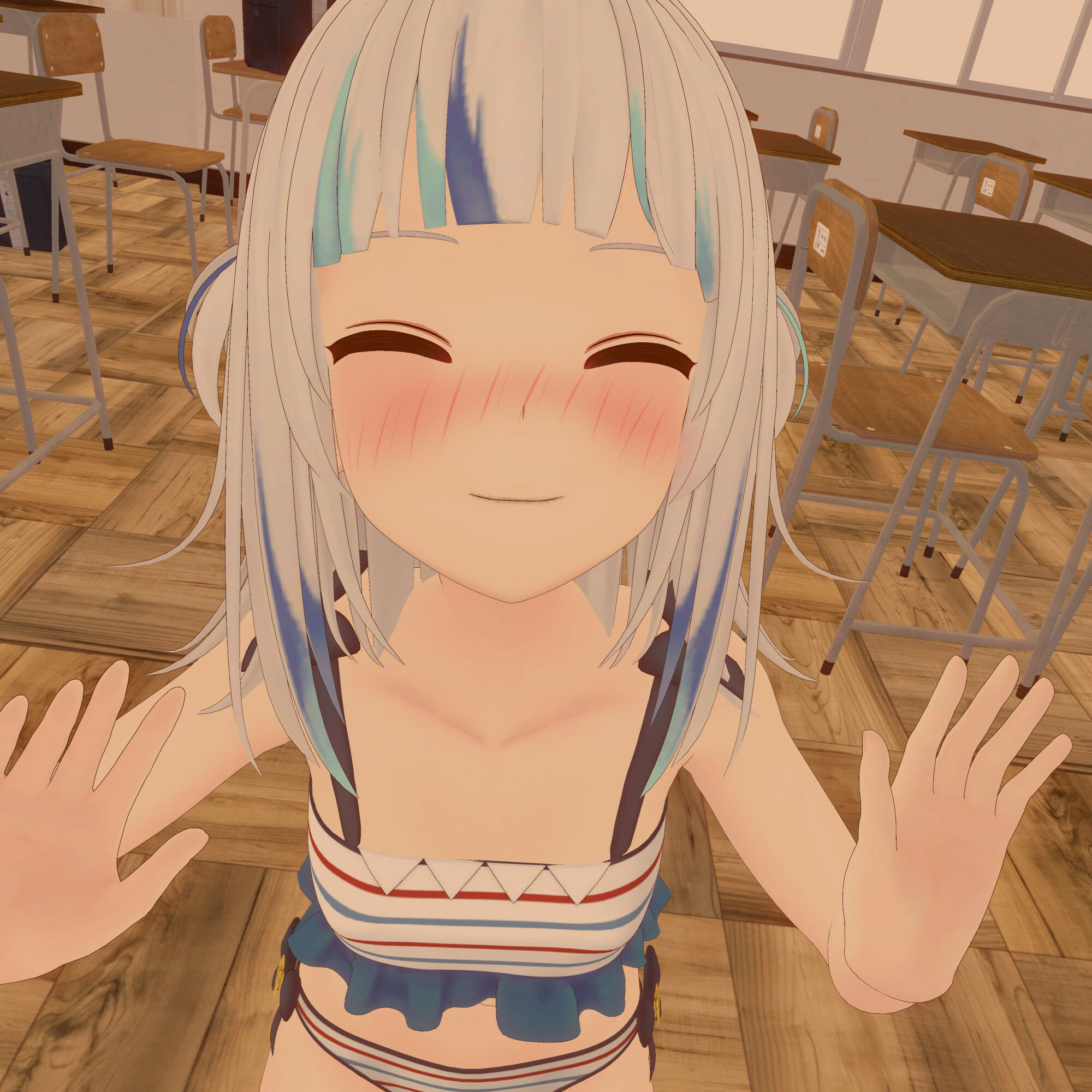 サンプル画像1:【VR/非VR 対応】サメちゃんのご奉仕フェラ【日本語/English】(あーるあーるあーる) [d_268935]