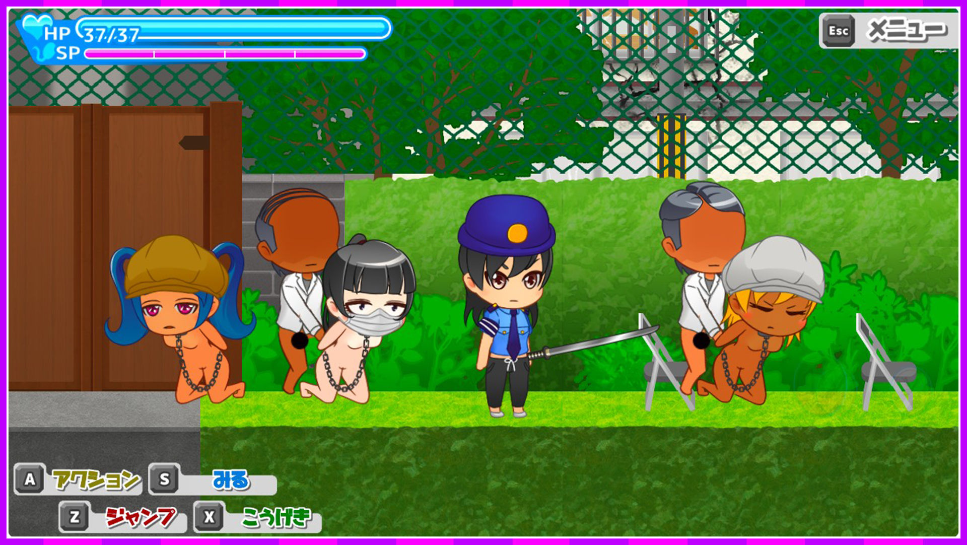 サンプル画像4:鬼ヶ町オブザデッド ゾンビだらけの世界でも…やっぱりやりたい放題！ 続・超フリーダムアクションRPG！(Pink Cafe Art) [d_269902]