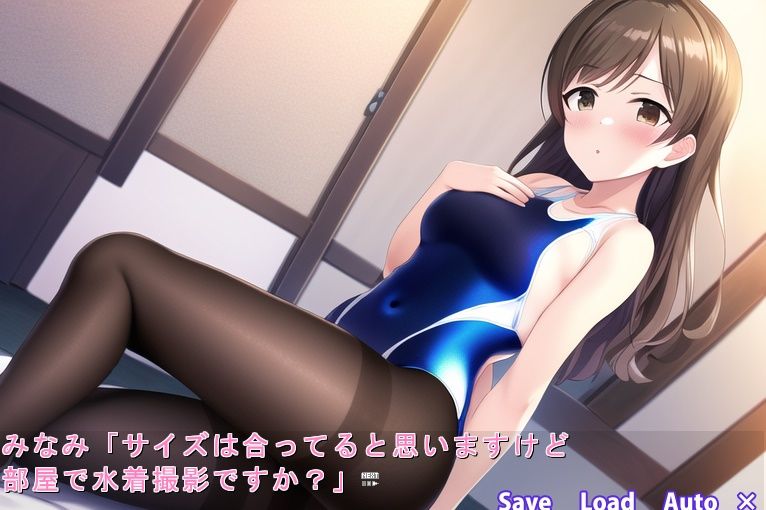 サンプル画像2:みなみんの水泳インストラクター(競泳少女) [d_276312]