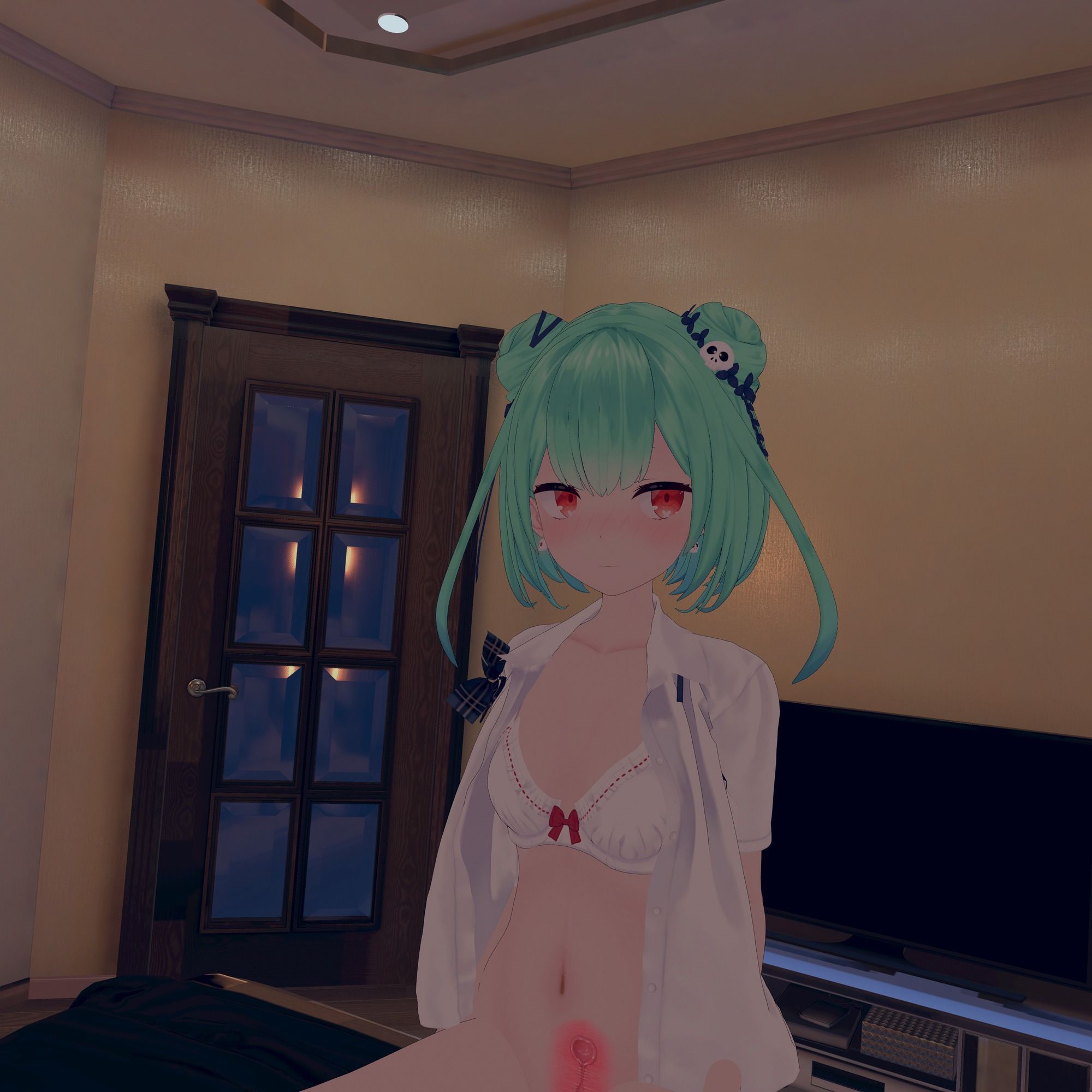 サンプル画像2:【VR対応】JKるーちゃんとホテルで騎乗位えっち【日本語/English】(あーるあーるあーる) [d_282066]