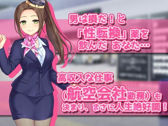 サンプル画像1:女体化CA〜ヘンタイ航空のお仕事！〜オナニー用ミニゲーム(同人美少女ゲーム) [d_282931]
