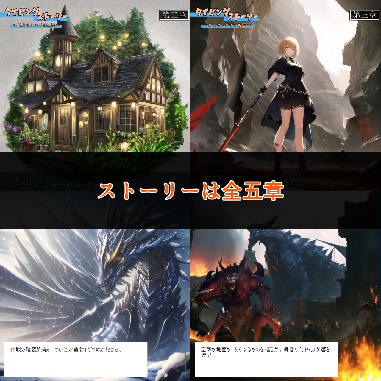 サンプル画像2:タイピングストーリー 〜私とセンパイの物語〜(enuai) [d_283598]