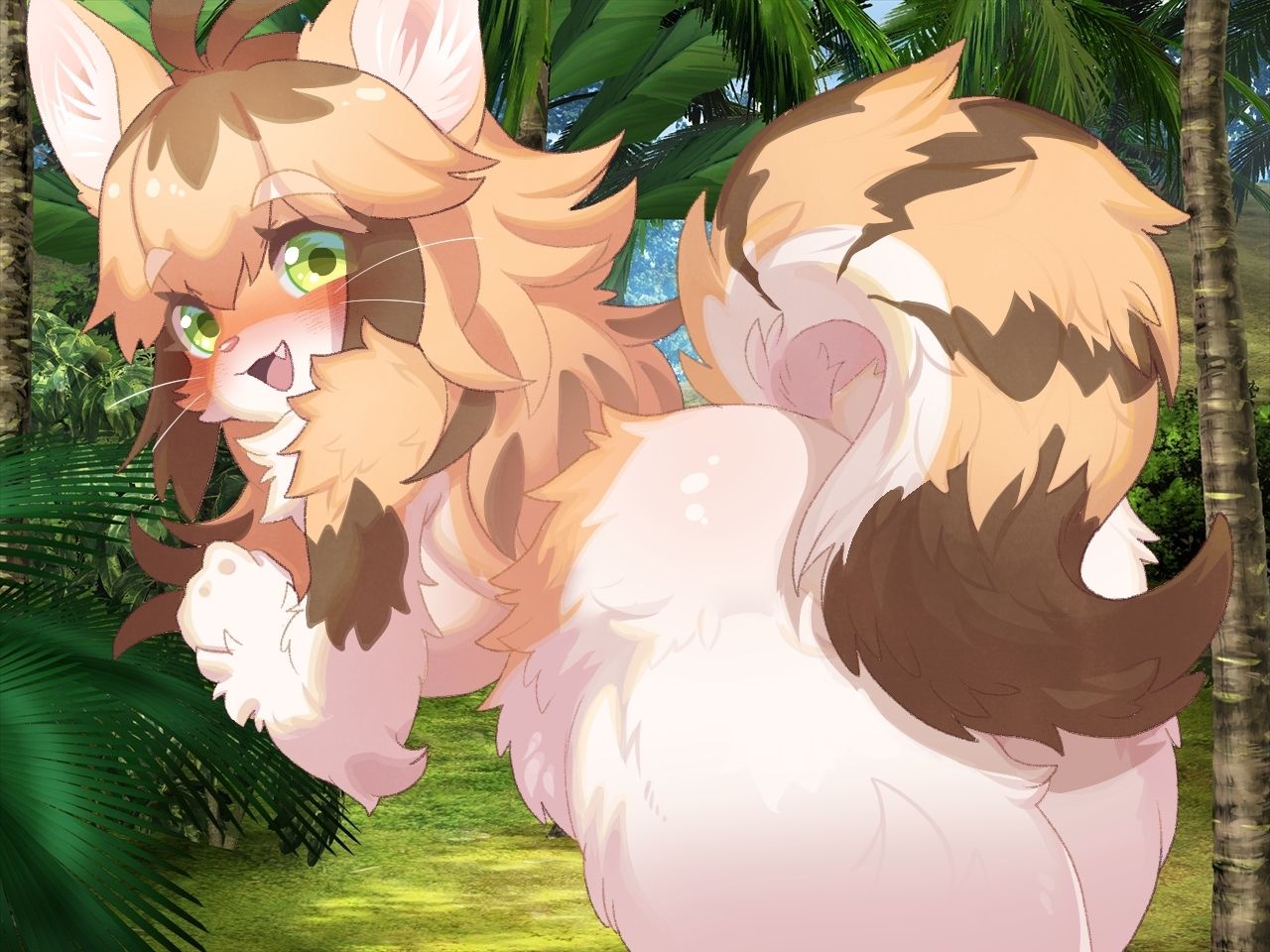 サンプル画像1:ケモノ娘が日本語を話すはずがない(askot) [d_283854]