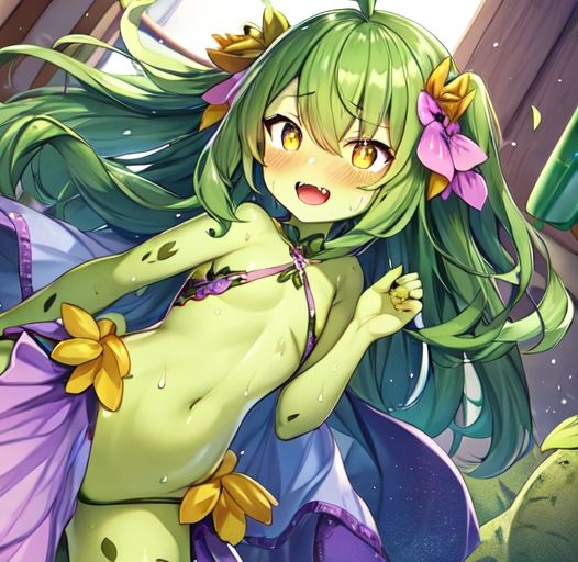 サンプル画像2:アルラウネの花姫ガーデニング(ヒノガタリ) [d_289039]