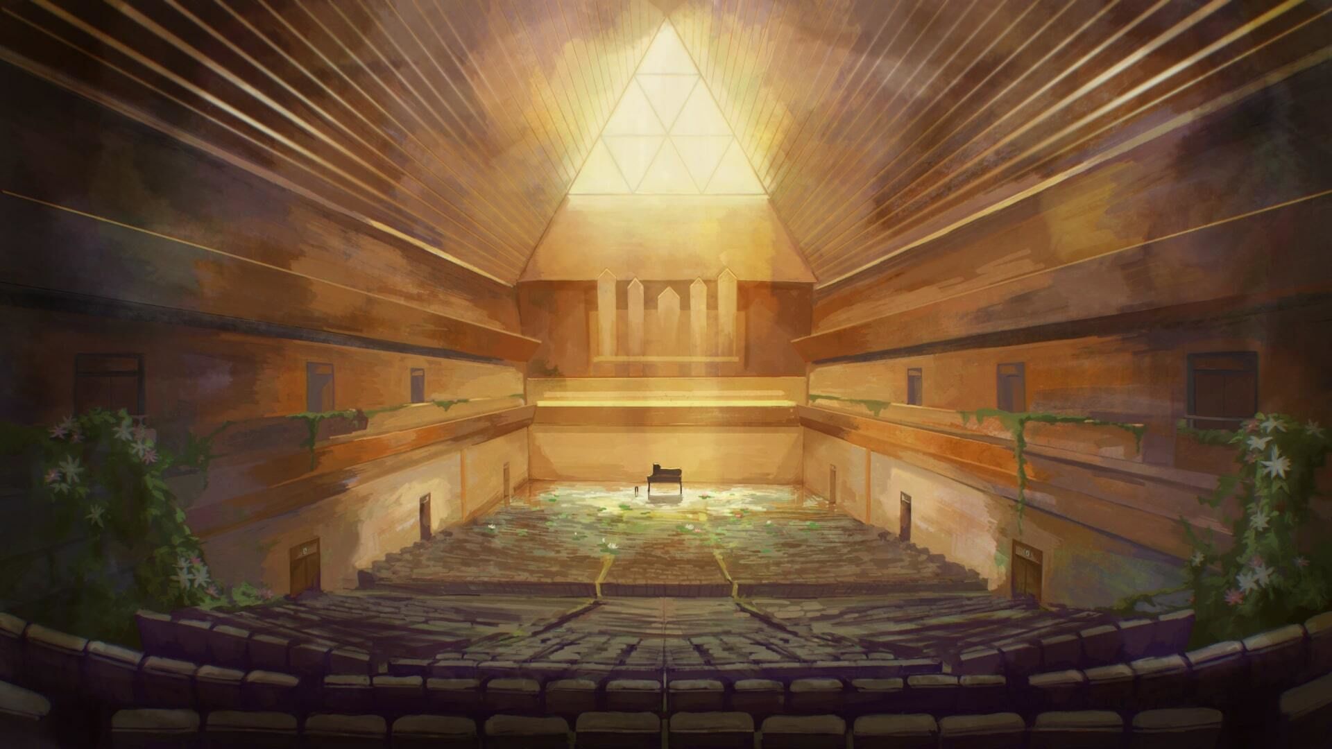 サンプル画像4:水没廃墟のピアノドロイド(Forest) [d_293696]