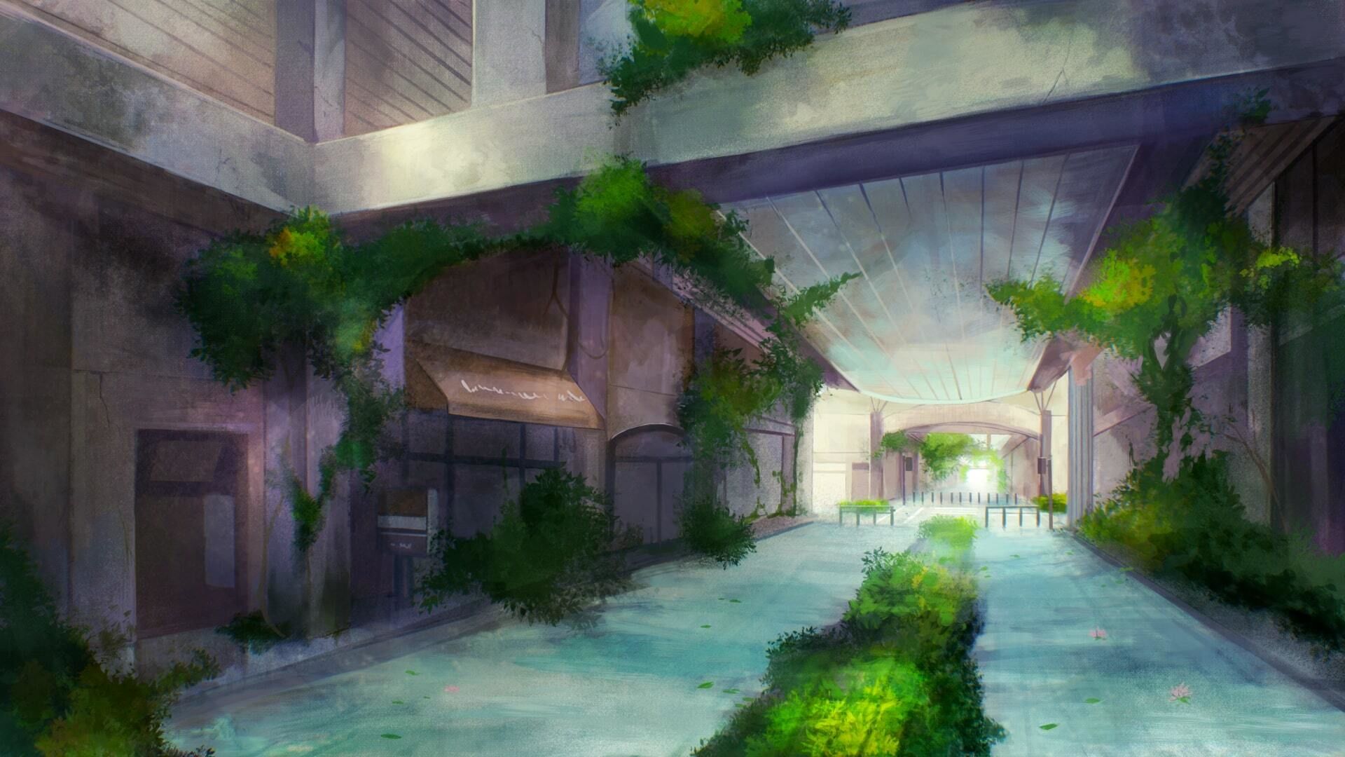 サンプル画像5:水没廃墟のピアノドロイド(Forest) [d_293696]