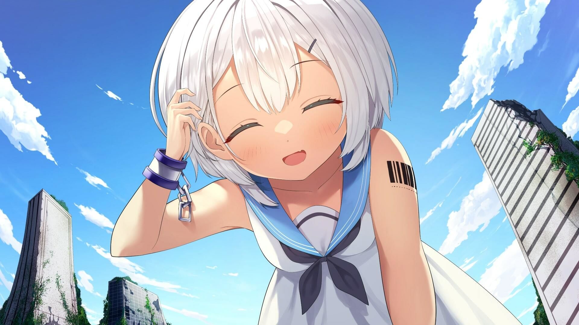 サンプル画像6:水没廃墟のピアノドロイド(Forest) [d_293696]