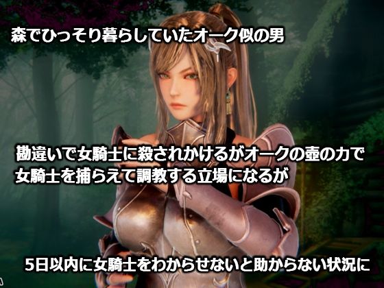 サンプル画像1:監禁女騎士〜異世界転生したらオークに間違われた男〜(監獄サテライト) [d_297041]