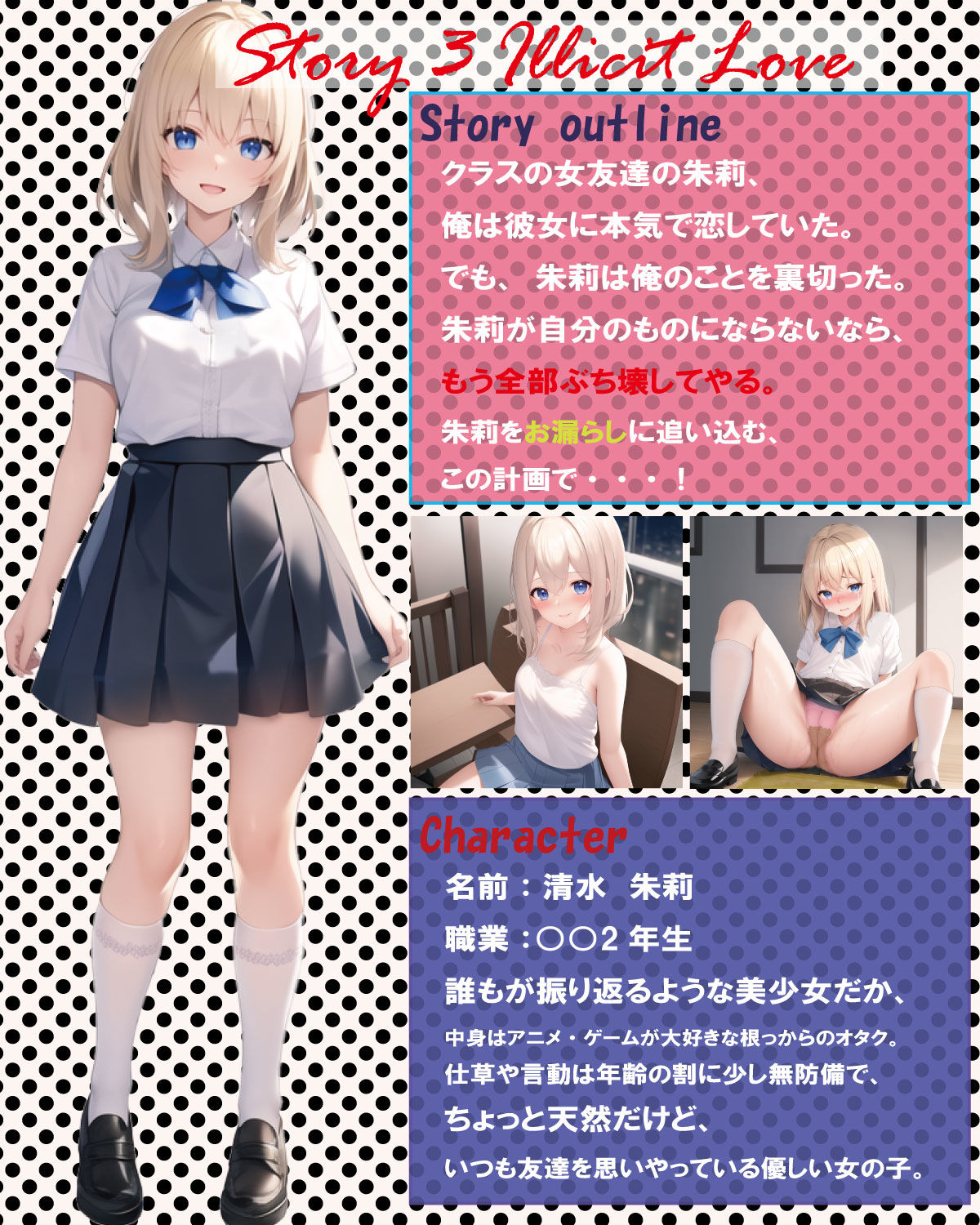 サンプル画像3:おもらし娘ストーリーズ(重栖家) [d_297788]