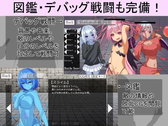 サンプル画像6:Moon Reunion -状態異常耐性0の転生勇者がドレインされすぎるリアルタイムRPG-(RR研究会) [d_306733]