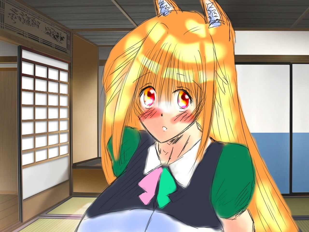 サンプル画像1:黒き翼の大天使〜外伝・お狐様の道しるべ(遠蛮亭) [d_309329]