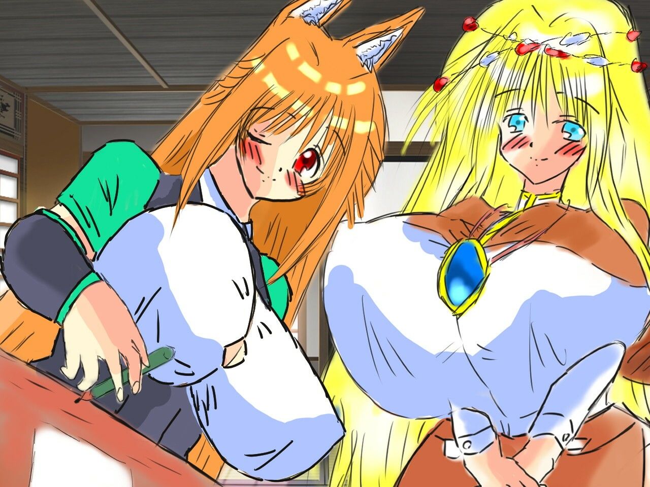 サンプル画像5:黒き翼の大天使〜外伝・お狐様の道しるべ(遠蛮亭) [d_309329]