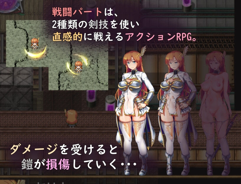 サンプル画像3:翼の騎士セリナ 邪教の村(らすた301号室前) [d_314210]