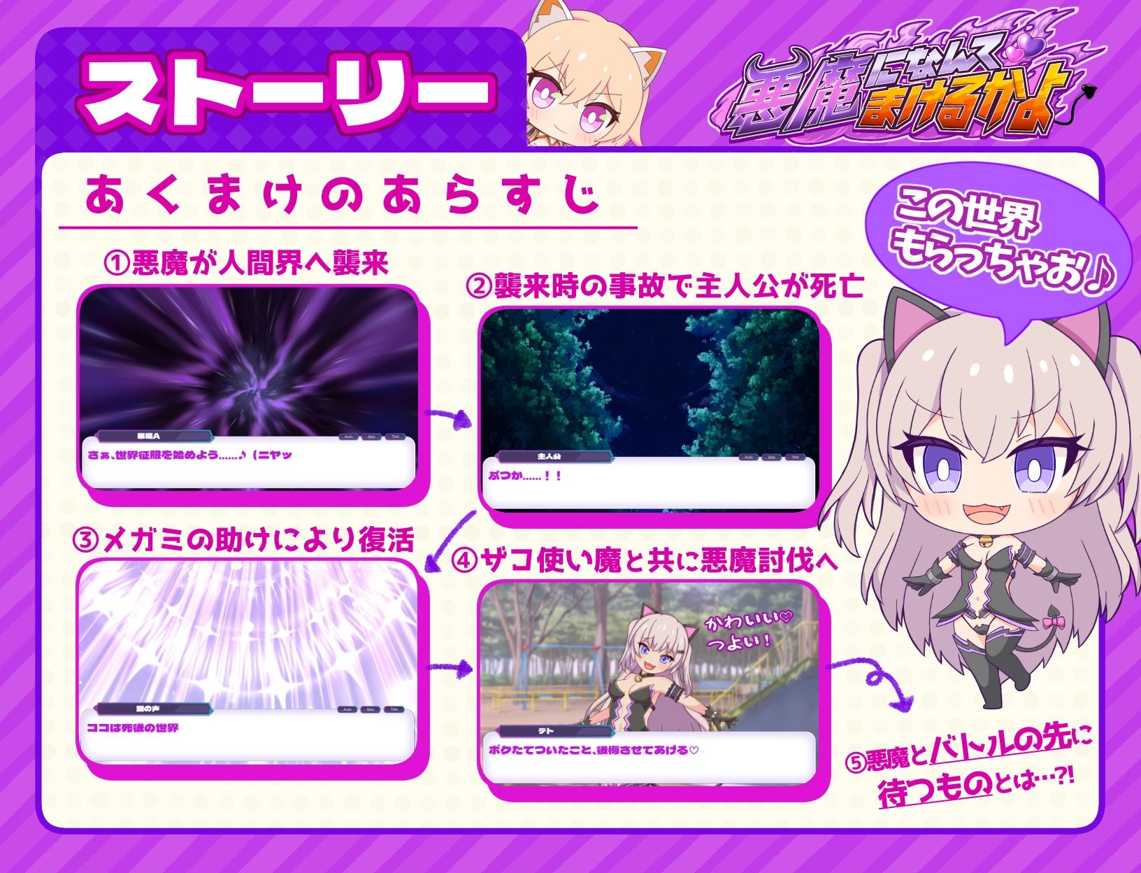 サンプル画像2:悪魔になんてまけるかよ(きょうりゅうらんど) [d_327257]